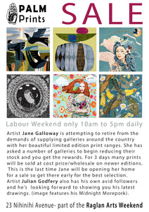 Raglan Arts Weekend Sale at Labour Weekend