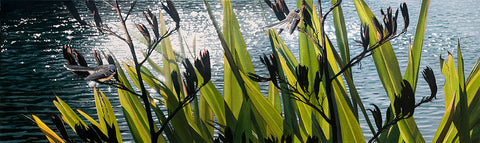 Flax and fantail art prints