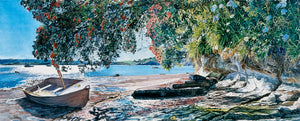 Dinghy Under the Pohutukawa II