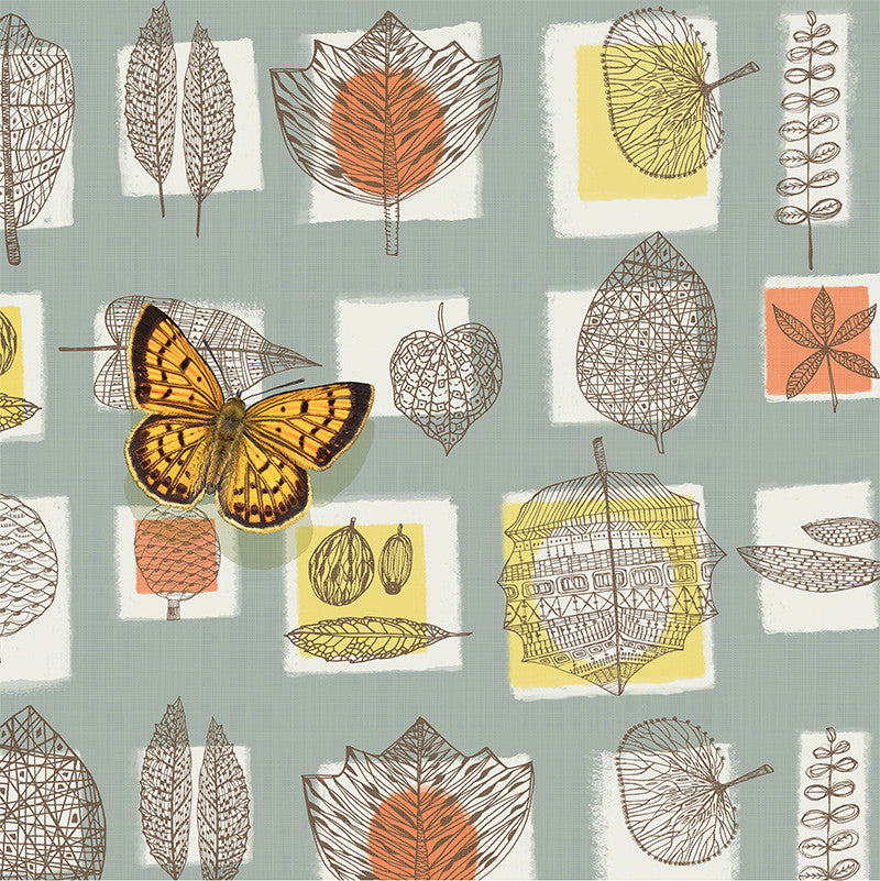 Common Copper Butterfly (Soft Grey colourway)